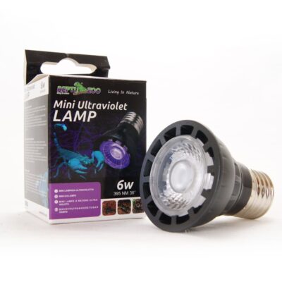 45372.jpg Repti-Zoo Mini UV LED 6W - Lampa LED fioletowa UV dla skorpionów