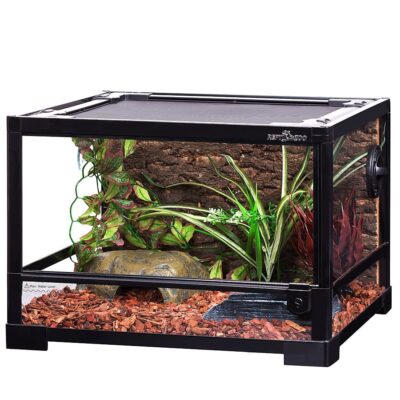 46199.jpg Repti-Zoo Glass Terrarium 45x45x32cm - szklane terrarium z metalową siatką